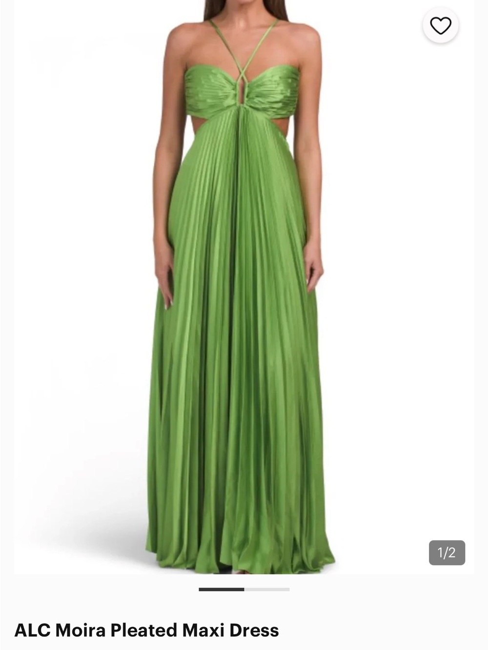 A.L.C Moira Pleated Maxi Dress